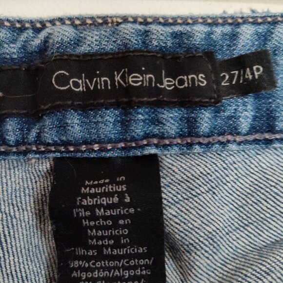 Ladies Petite SZ 4P Calvin Klein Light Blue Denim Skinny Jeans - Picture 5 of 5